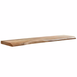 Étagère murale - FINEBUY - Bord darbre - Bois dacacia massif - 120 cm - Style campagnard