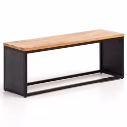 Banc - FINEBUY - 120 cm - Bois Massif - Aspect Pierre - Design Moderne