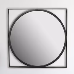 Miroir - FINEBUY - 54x54 cm - Métal Doré - Rond - Design Moderne