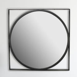 Miroir - FINEBUY - 54x54 cm - Métal Doré - Rond - Design Moderne