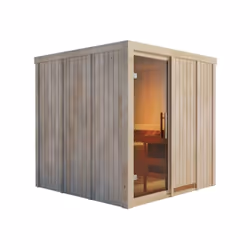 Description générale Le sauna intérieur Karibu Rodin avec entrée frontale offre une excellente efficacité énergétique grâce à ...