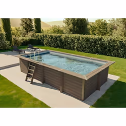 Les avantages de la piscine en WPC Crète La piscine rectangulaire en WPC Crète de la marque Grepools convainc par son design  ...