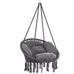 Echappez-vous un moment et détendez-vous ! La chaise suspendue de la marque DETEX® offre un grand confort d'assise grâce à se ...