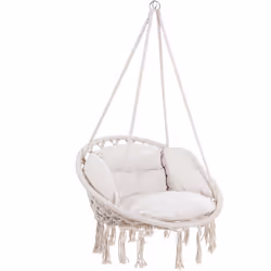 Description générale La chaise suspendue de la marque DETEX® offre un grand confort d'assise avec ses 2 coussins ergonomiques ...