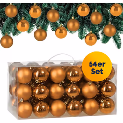 Les décorations de Noël idéales pour le sapin ! Ce set de 54 boules de Noël festives CASARIA® sublime votre sapin et permet d ...