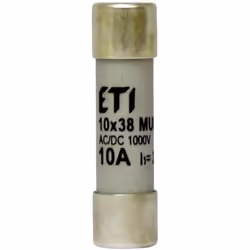 Informations techniques Courant nominal : 6 A Dimension produit, Ø : 10.30 mm Longueur : 38 mm Tension nominale : 1000 V Fusi ...