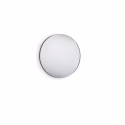 Britney - Miroir avec cadre - Argenté - Ø 80cm