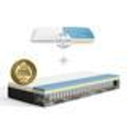 EMMA  Pack Matelas Hybride 90x200 cm + Oreiller  MEILLEUR CHOIX Emma  Mémoire de forme+Ressorts  Dos Apaisé  Confort Optimal