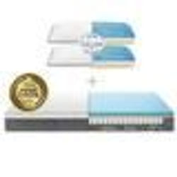 EMMA  Pack Matelas Hybride 180x200 cm + Oreillers  MEILLEUR CHOIX Emma  Mémoire de forme+Ressorts  Dos Apaisé  Confort Optimal