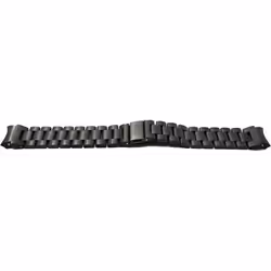 System-S Bracelet 22mm en Aluminium avec Boucle déployante pour Galaxy Watch 6 Classic NoirMétalliquenoir