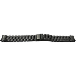 System-S Bracelet 22mm en Aluminium avec Boucle déployante pour Galaxy Watch 6 Classic NoirMétalliquenoir
