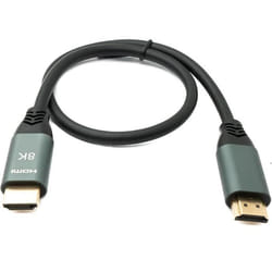 System-S Câble HDMI 2.1 5m 8K Ultra HD standard mâle vers mâle UHD adaptateur en noir