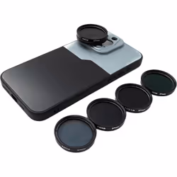 SYSTEM-S Kit de filtres ND - Densité Neutre - 37 mm - avec Housse et Sac - pour iPhone 15 Pro Max