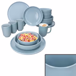 Service de table - RITZENHOFF & BREKER - Jasper - 16 pièces - Gris-bleu - Compatible lave-vaisselle