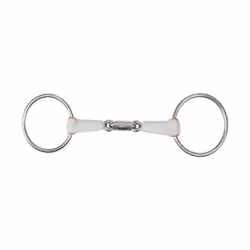 Mors pour cheval avec filet double brisure anneau Beris