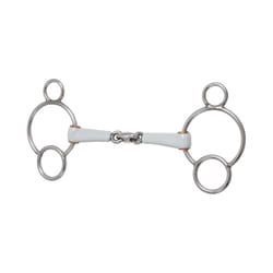 Mors 3 ou 4 anneaux pour cheval avec double brisure Beris