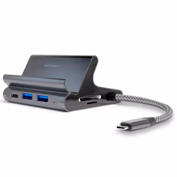 4smarts 7in1, USB 3.2 Gen 1 (3.1 Gen 1) Type-A + Type-C, 10,100,1000 Mbit/s, Gris, MicroSD (TransFlash), SD, HDMI, RJ-45, USB ...