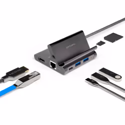 4smarts 7in1 USB 3.2 Gen 1 (3.1 Gen 1) Type-A + Type-C Gris