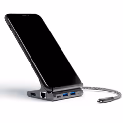 4smarts 7in1 USB 3.2 Gen 1 (3.1 Gen 1) Type-A + Type-C Gris