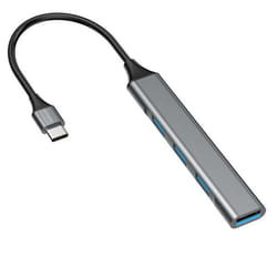 4smarts 456908 hub & concentrateur USB 3.2 Gen 1 (3.1 Gen 1) Type-C 5000 Mbit/s Gris