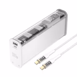 4smarts 540266, 20000 mAh, Lithium Polymère (LiPo), Quick Charge 3.0, Blanc