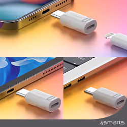 4smarts 540711 changeur de genre de câble Lightning USB-C Blanc