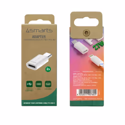4smarts 540711 changeur de genre de câble Lightning USB-C Blanc - Vue supplémentaire 4
