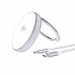 4smarts Qi2, Mobile/smartphone, Smartwatch, USB Type-C, Argent, Apple, iPhone 15, iPhone14 Plus, iPhone 12, iPhone 15 Pro, iP ...