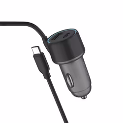 4smarts Qi2 Universel Gris Allume-cigare Recharge sans fil Auto