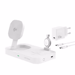 4smarts Qi2, Intérieure, Secteur, 5 V, Recharge sans fil, 1,5 m, Blanc