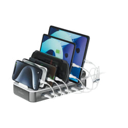 4smarts 541277 Organiseur de station de chargement Autonome ABS, Polycarbonate Gris