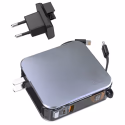 4smarts 541287 chargeur d'appareils mobiles Ordinateur portable, Smartphone, Smartwatch, Tablette, Universel Argent CC Charge rapide Intérieure
