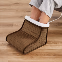 Arebos Chauffe-pieds électrique - marron