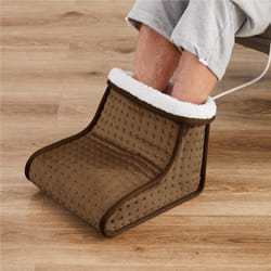 Arebos Chauffe-pieds électrique - marron