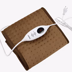 Arebos Chauffe-pieds électrique - marron