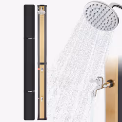 Arebos Douche solaire 35L noir doré