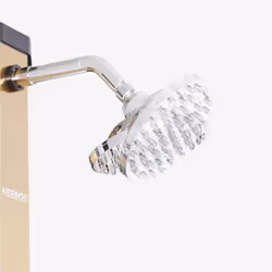 Arebos Douche solaire 35L noir doré
