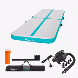 KM-Fit AirTrack Tapis de gymnastique 3 m, Vert