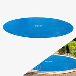 Arebos Bâche solaire pour piscine 3,05 m ronde 120mic