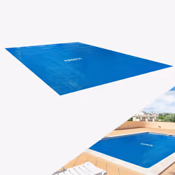 Arebos Piscine bâche solaire rectangulaire 4,5 x 2,2 m, Bleu, 1 pièce(s)