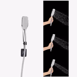 Arebos Douche solaire 60L avec douchette et thémomètre noir/argenté - Vue supplémentaire 4