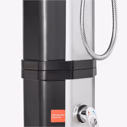 Arebos Douche solaire 60L avec douchette et thémomètre noir/argenté - Vue supplémentaire 5