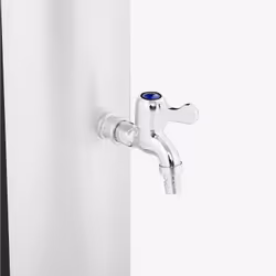 Arebos Douche solaire 40L avec thermomètre & douche à main argentée - Vue supplémentaire 4