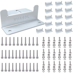 Nuasol - NuaFix 16x Angle z pour montage de panneaux solaires photovoltaïques – Matériau : acier inoxydable & aluminium Épaisseur : 2 mm