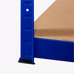 Arebos Étagère lourde Étagère d'angle 180x70x70 cm Bleu
