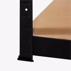 Arebos Étagère lourde Étagère d'angle 180x70x70 cm noir
