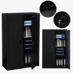 Arebos Armoire à dossier 140 x 90 x 40 cm