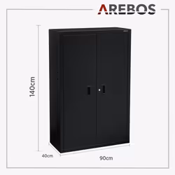 Arebos Armoire à dossier 140 x 90 x 40 cm - Vue supplémentaire 7