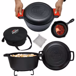 [TOP QUALITÉ] Ce set de poêles hollandais est idéal pour le camping, les activités de plein air et de survie, mais aussi pour ...