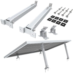 Nuasol - Lot de 2 supports de centrales électriques de balcon Support de panneau solaire réglable pour installations photovoltaïques Angle